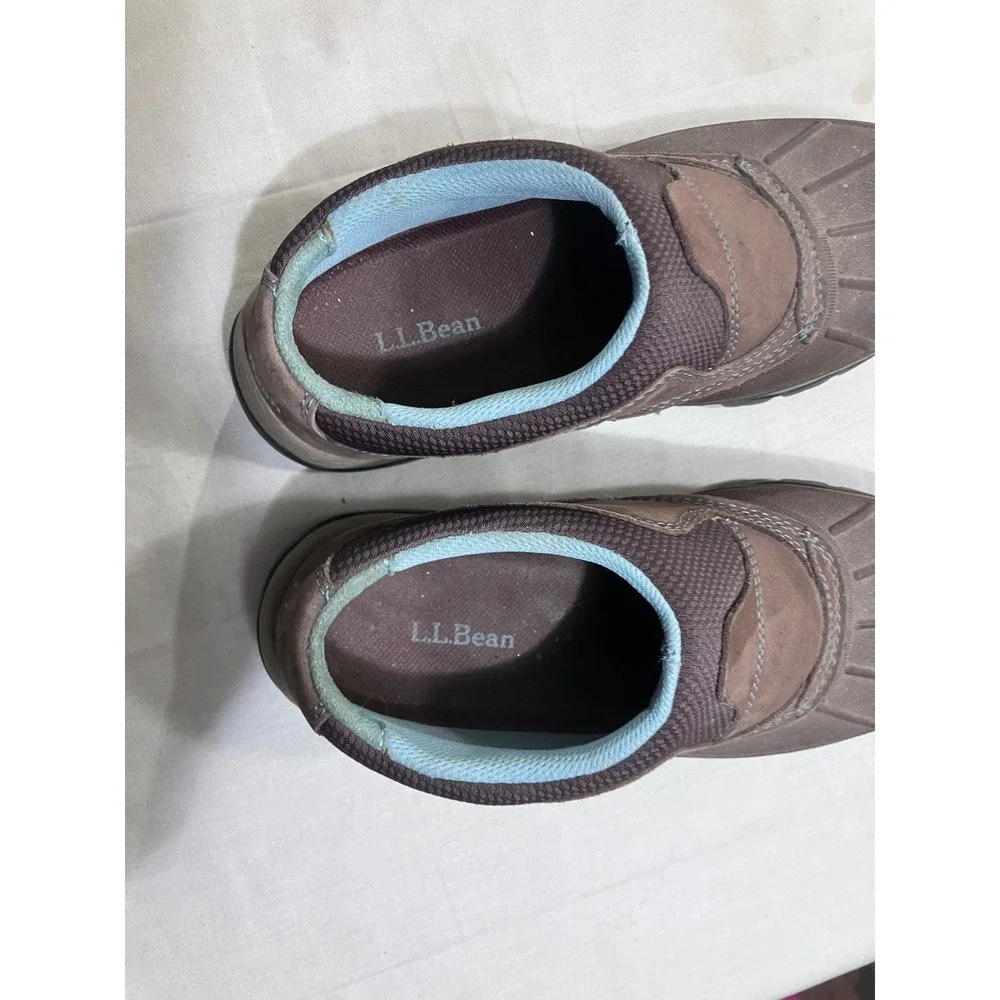 LL Bean Storm Chaser Slip On‎ Shoes Womens 6 Brown Duck Rain Boots 290490